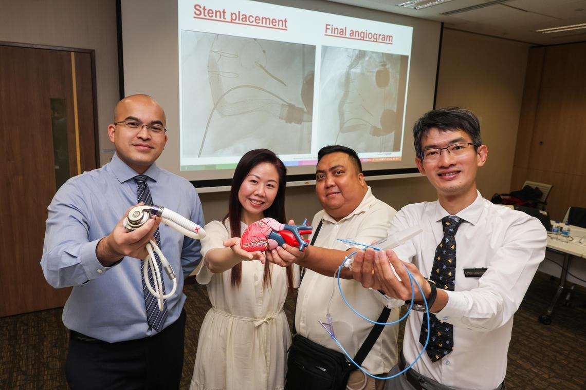 New, less invasive procedure used in Singapore to solve blockage in mechanical heart pump